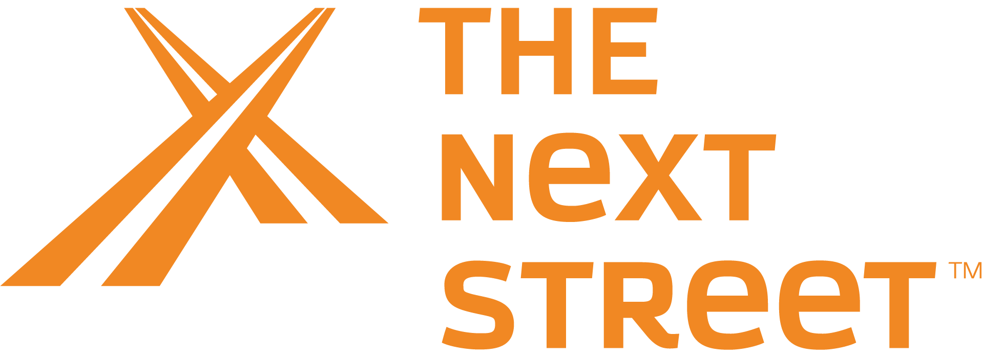 3 Line Text Logo - Orange
